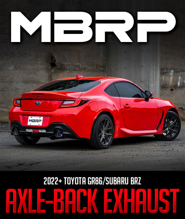 MBRP ARMOR PRO SERIES AXLE-BACK EXHAUST SYSTEM: 2022+ TOYOTA GR86/SUBARU BRZ