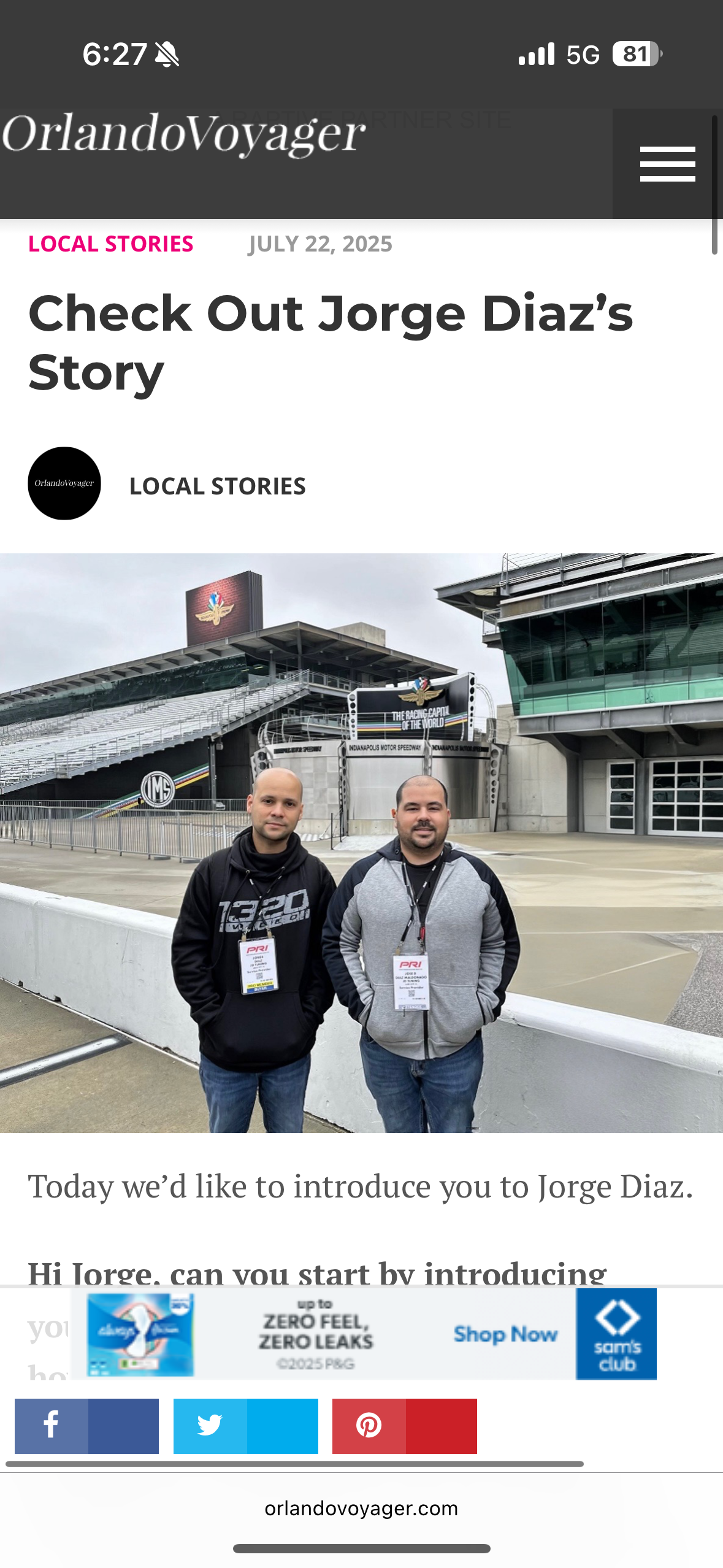 JD Tuning Motorsports Featured in Orlando Voyager Magazine