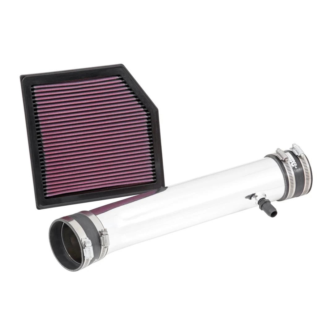 K&N 69 Series Performance Typhoon Intake Kit - Polished for 14-24 Lexus RC350 3.5L V6