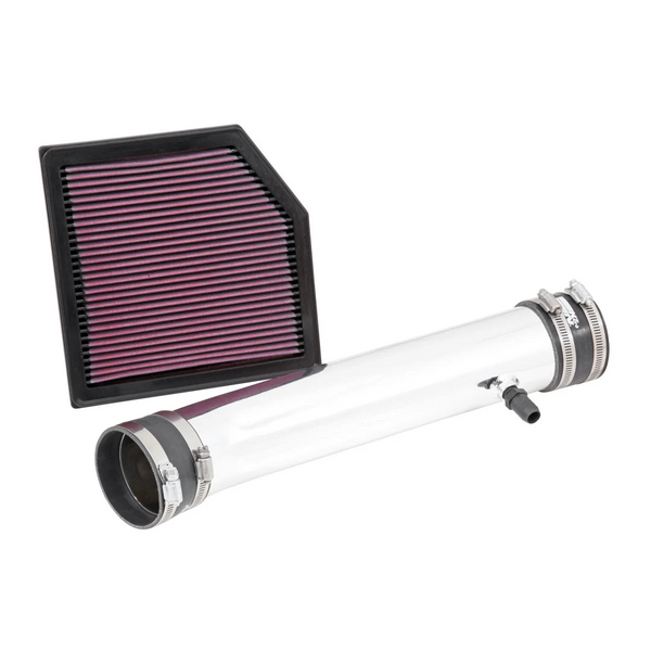 K&N 69 Series Performance Typhoon Intake Kit - Polished for 14-24 Lexus RC350 3.5L V6