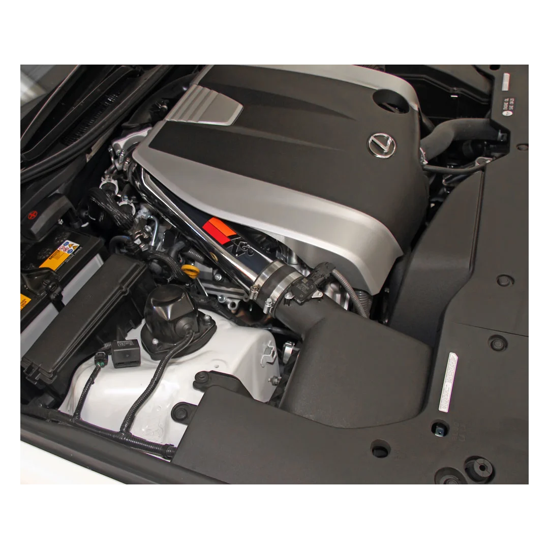 K&N 69 Series Performance Typhoon Intake Kit - Polished for 14-24 Lexus RC350 3.5L V6