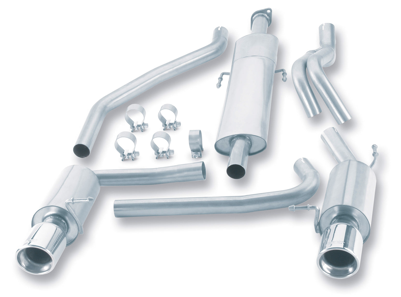 BORLA Cat-Back Exhaust System - S-Type Tiburon GT 2003-2006 Cat-Back
