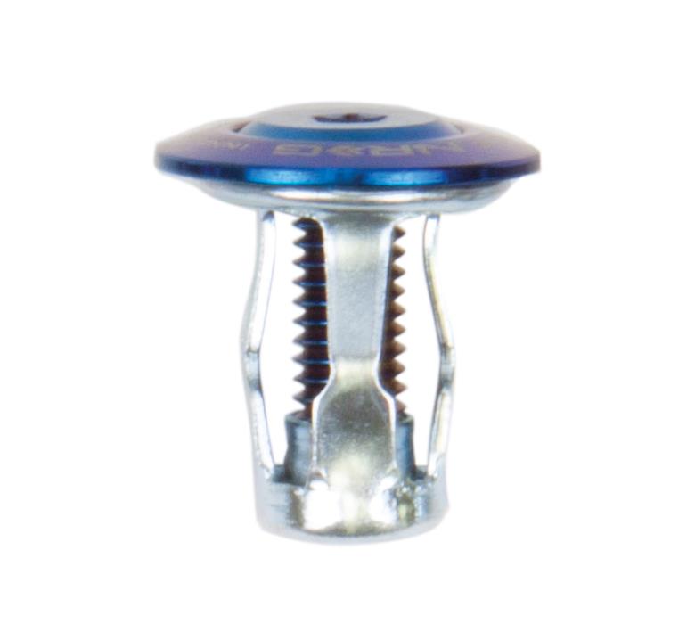 NRG Fender Washer Kit; Titanium Series; M Style; Rivets for Plastic; Set of 10