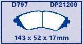 Greenstuff 2000 Series Sport Front Brake Pads Daewoo Lanos 99-02