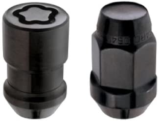 McGard 5 Lug Hex Install Kit w/Locks (Cone Seat Nut / Bulge) M12X1.5 / 3/4 Hex / 1.45in. L - Black