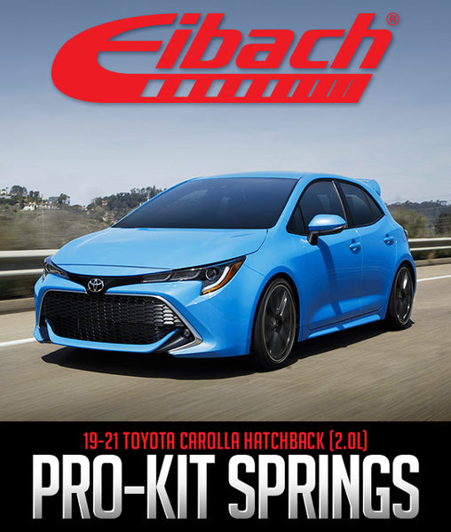 EIBACH PRO-KIT: 2019–2021 TOYOTA CAROLLA HATCHBACK (2.0L)