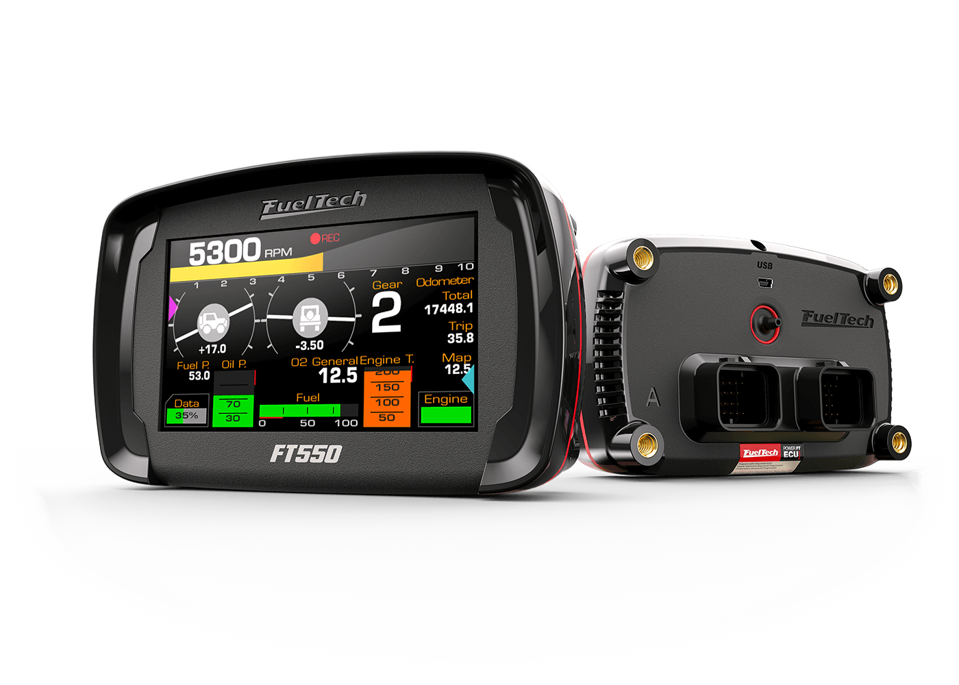 FuelTech FT550 EFI System Waterproof Standalone ECU EMS 4.3" Touchscreen Display without Harness