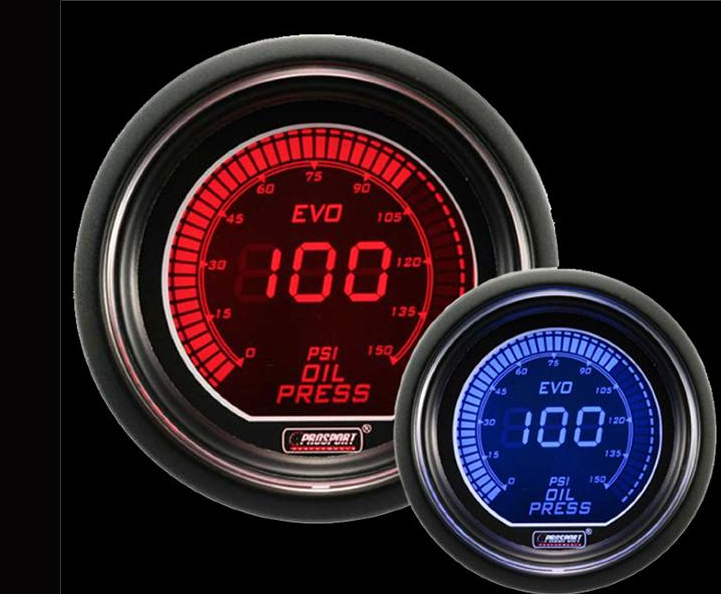 Prosport Performance Oil Pressure Electric Digital Display with Premium Sender