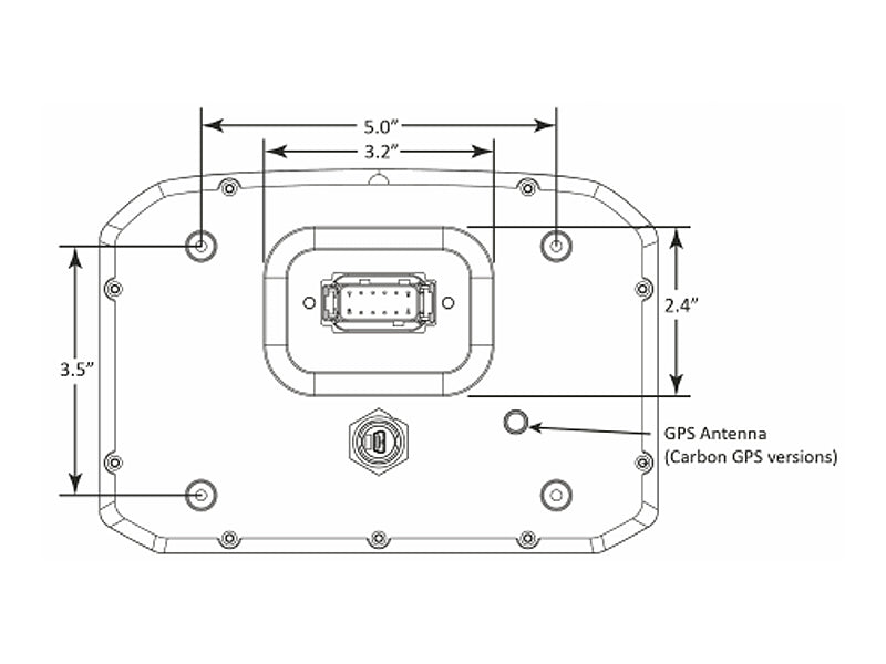 AEM ELECTRONICS CD-7 Carbon Non-Logging/Non GPS Display Kit