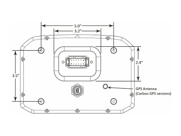 AEM ELECTRONICS CD-7 Carbon Non-Logging/Non GPS Display Kit