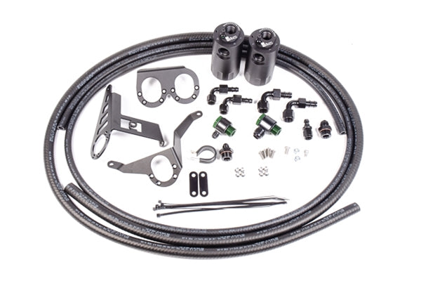 Dual Catch Can Kit, MK4 Supra, Fluid Lock / 1994-2002 Toyota Supra (all versions)