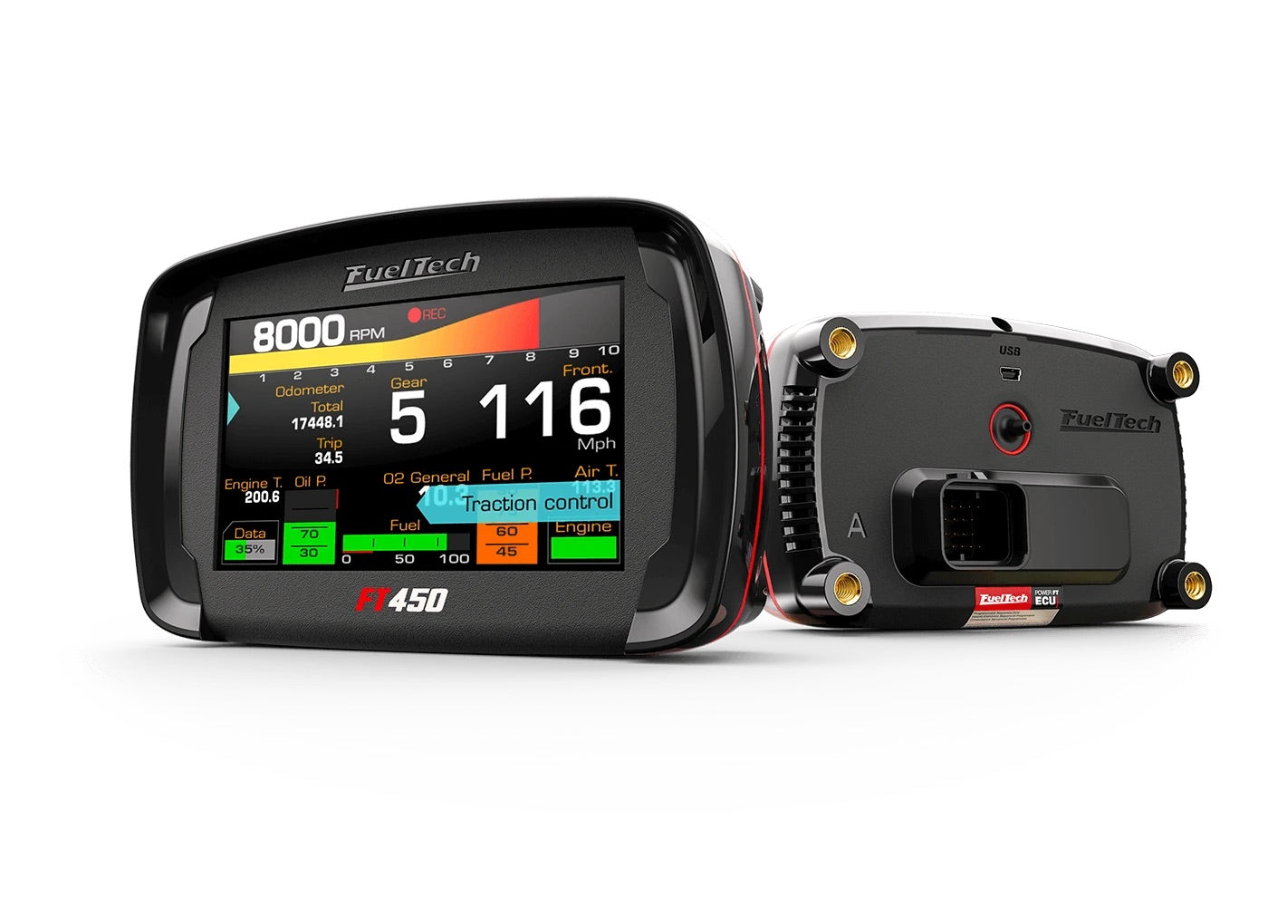 FuelTech FT450 EFI System Waterproof Standalone ECU EMS 4.3" Touchscreen Display without Harness
