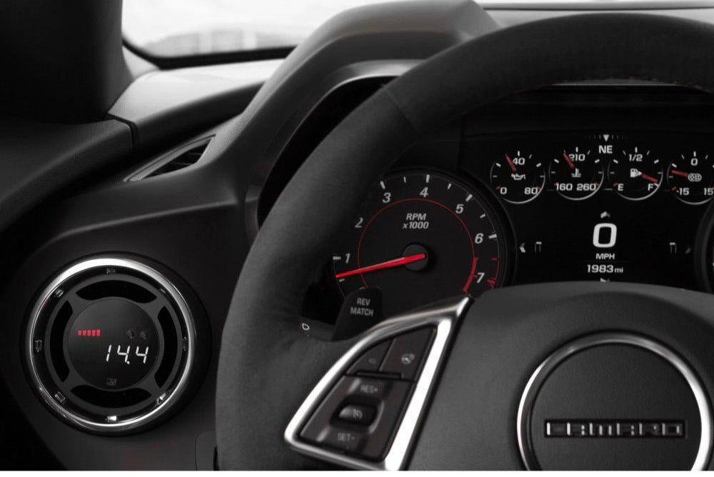 P3 V3 OBD2 Gauge w/ Pre-installed OEM Trim Ring Chevrolet Camaro Gen6 2016-2019