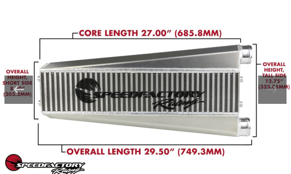 SpeedFactory Racing Vertical Flow Intercooler (K-Series, 800HP)