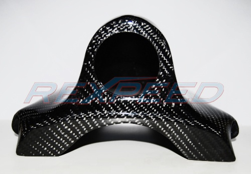 Rexpeed Carbon Fiber Steering Wheel Gauge Pod Single Mitsubishi EVO 10