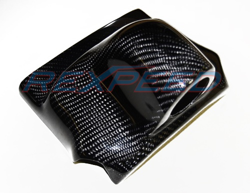 Rexpeed Carbon Fiber Steering Wheel Gauge Pod Single Mitsubishi EVO 10