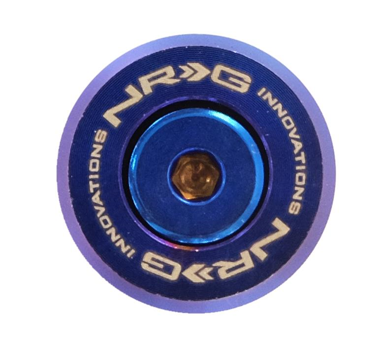 NRG Fender Washer Kit; Titanium Series; M Style; Rivets for Plastic; Set of 10